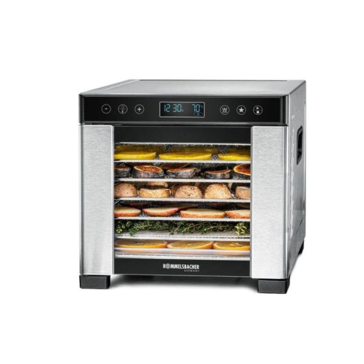 Deshydrateur Rommelsbacher DA 650 600W 7 plateaux acier inoxydable noir