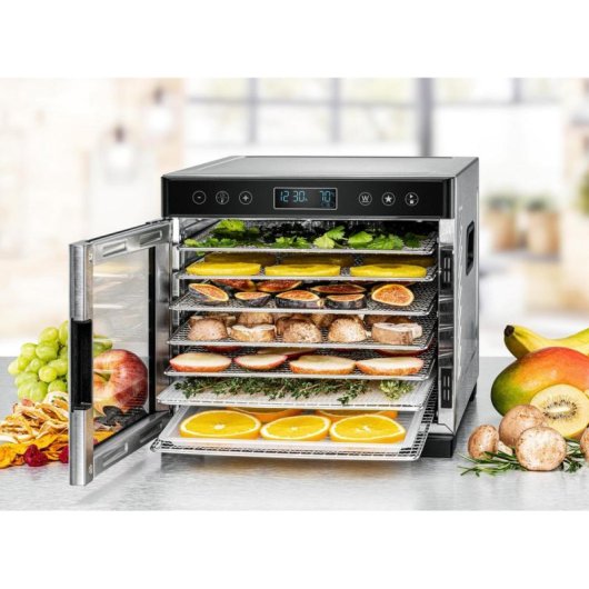 Deshydrateur Rommelsbacher DA 650 600W 7 plateaux acier inoxydable noir