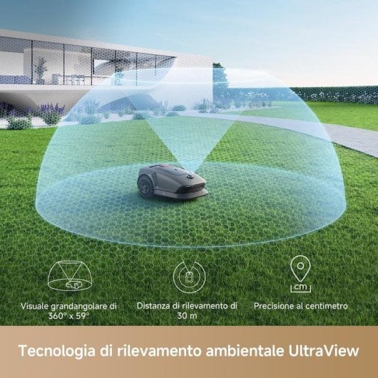 Robot tagliaerba MOVA M1000 1000 m² 45 percento IPX6 Nero Grigio Rosso