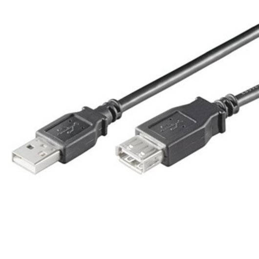 Cavo USB Ewent EC1012 1,8 m USB 2.0 Maschio/Femmina Nero
