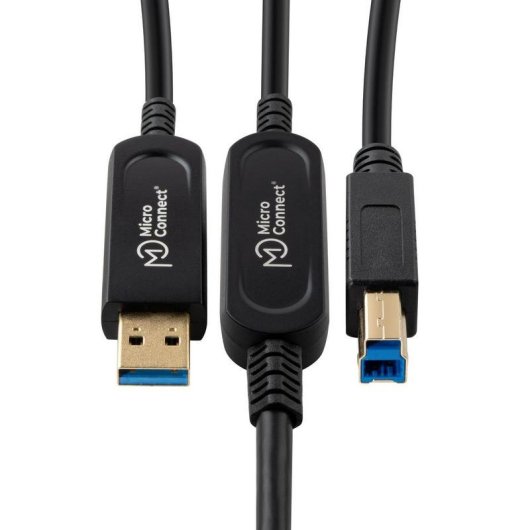 Cable USB Microconnect MC-USB3.0AB30OP 30 m USB 3.2 Gen 2 10 Gbit/s Negro