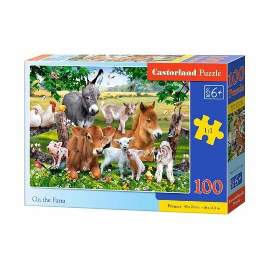 Puzzle Castorland B-111138 100 pieces Animaux 6 ans