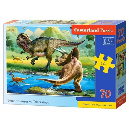 Puzzle Castorland B-070084 70 Teile Dinosaurier ab 5 Jahren