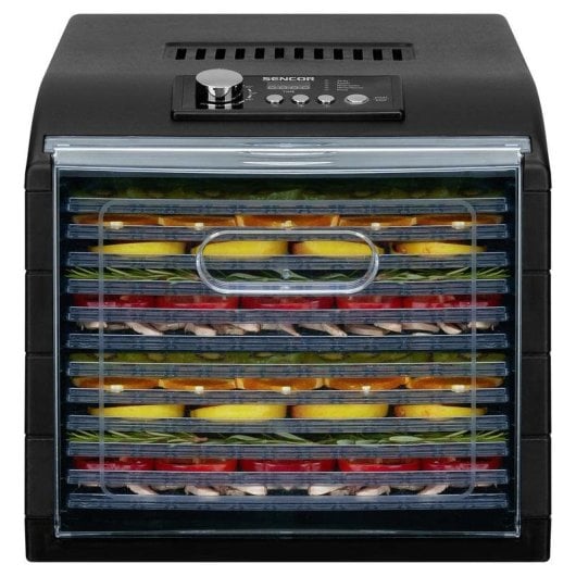 Deshydrateur Sencor SFD 6600BK Noir LCD 500W 12 plateaux