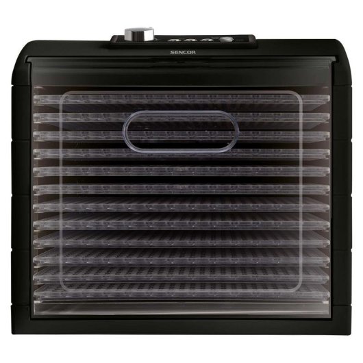 Deshydrateur Sencor SFD 6600BK Noir LCD 500W 12 plateaux