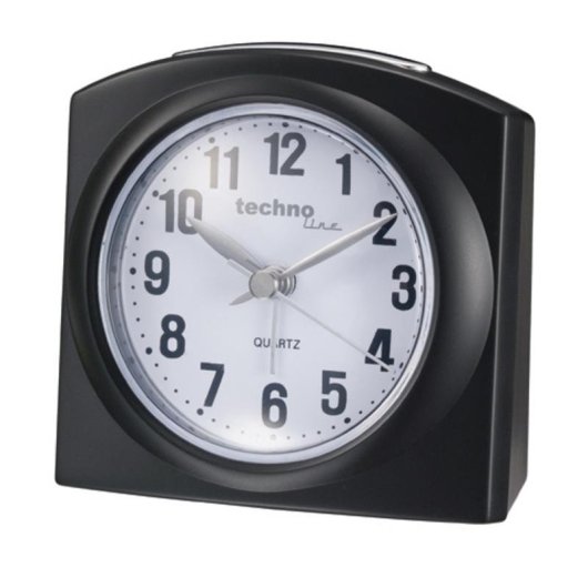 Wecker Technoline GENEVA-L Analog Schwarz Kompakt Beleuchtet