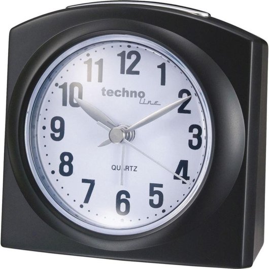 Wecker Technoline GENEVA-L Analog Schwarz Kompakt Beleuchtet