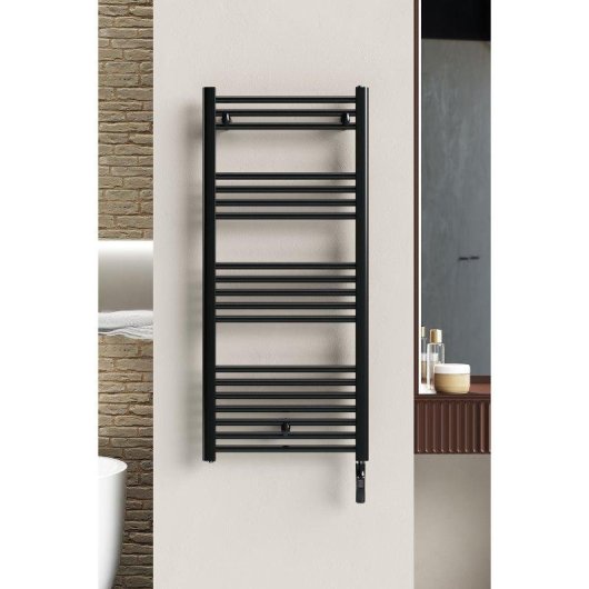 Toallero Eléctrico Rointe Elba SWT 500W 19 Barras Bajo Consumo Negro