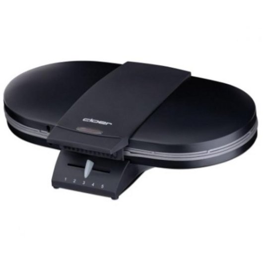 Gofrera CLOER 1320 2 barquillos forma corazón 1200 W negro