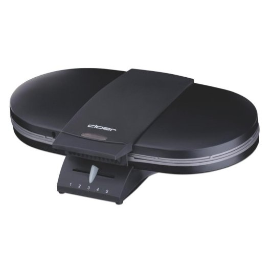 Gofrera CLOER 1320 2 barquillos forma corazón 1200 W negro