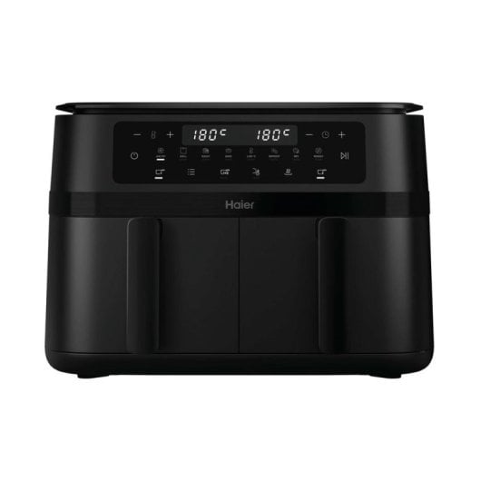 Freidora de Aire Haier HAF3AD 011 11,5L 1400W Doble Cajón Táctil Negra