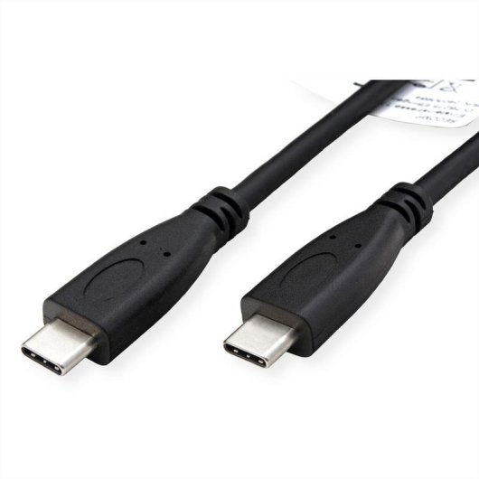 Kabel ROLINE RECYCLED MATERIAL 11.45.9053 USB-C 1 m 10 Gbit/s Schwarz
