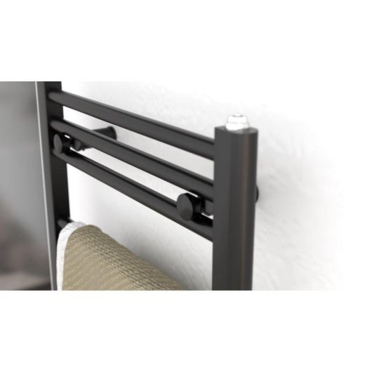 Toallero Eléctrico Rointe Elba Oval 300W 12 Barras Wifi Negro Mate