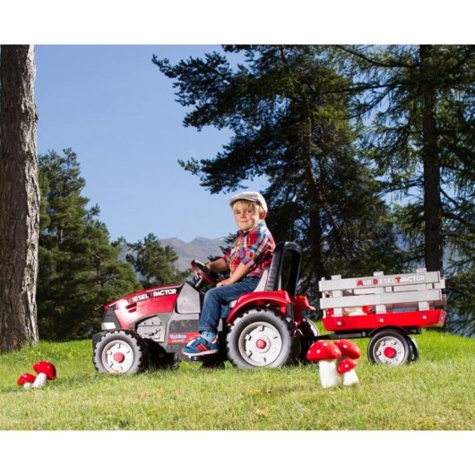 Trator a Pedais Peg Perego Maxi Diesel assento ajustável 4 rodas