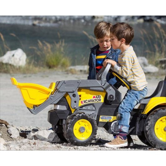 Escavadora Infantil Peg Perego Maxi Excavator 4 rodas pedal 2 anos