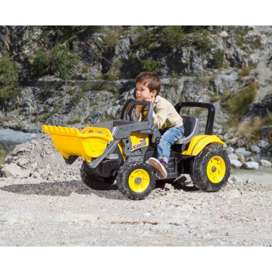 Escavadora Infantil Peg Perego Maxi Excavator 4 rodas pedal 2 anos