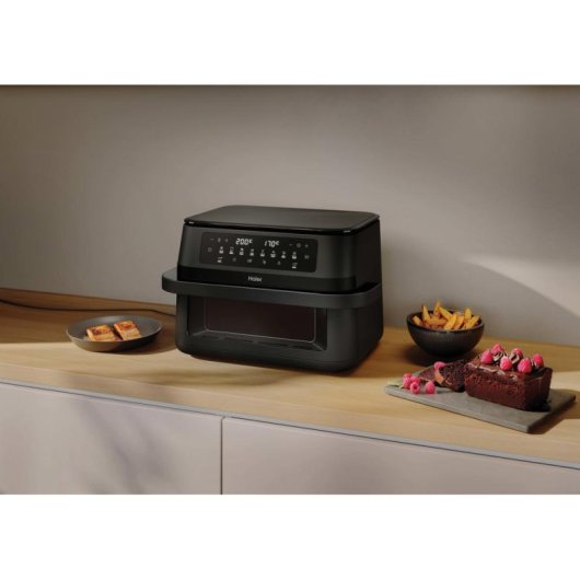 Friteuse sans Huile Haier HAF3ADW 011 11,5L 1500W Double Tiroir Contrôle Tactile