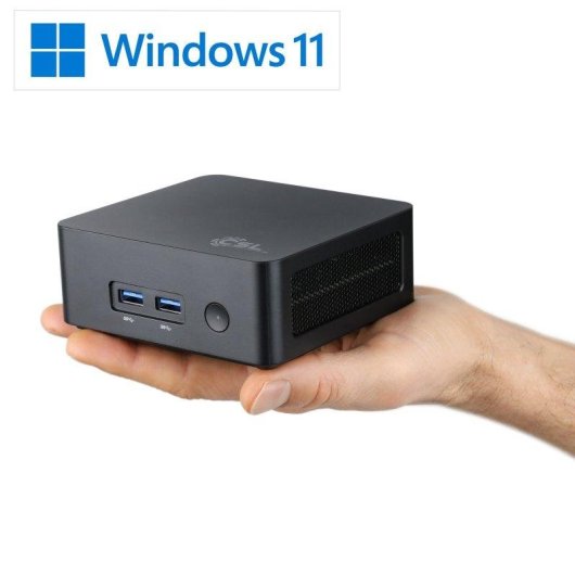Desktop-PC CSL Narrow Box Black Intel N150 16GB 4000GB SSD UHD Graphics Windows 11 Pro