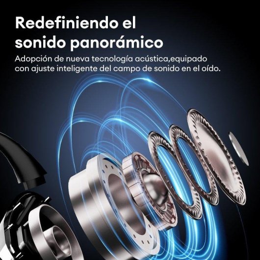 Auriculares Genérica Paxa-spacex3 inalámbricos Bluetooth con gancho de oreja y batería morada