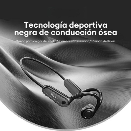 Auriculares Genérica Paxa-S01 inalámbricos Bluetooth 5.4 conducción ósea IPX8 negros