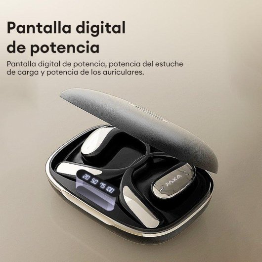 Auriculares Generica Paxa-vogbuds 5 Pro sem fios Bluetooth IA, gancho, rosa
