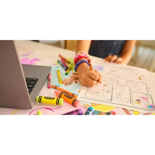 USB-Stick SANDISK Crayola 64GB USB Typ-C Blau mit Kappe