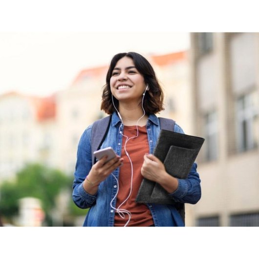 Housse Durable Effect 13'' Anthracite avec poche frontale