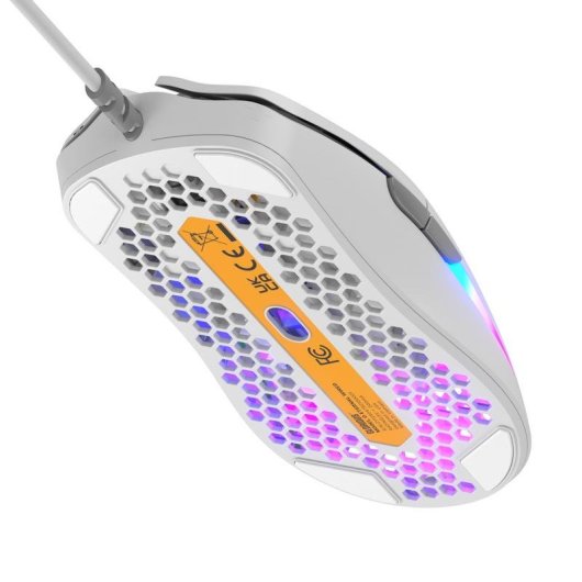 Ratón GLORIOUS Model O Eternal Cavo 12000DPI Bianco RGB 6 Pulsanti