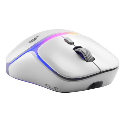 Ratón GLORIOUS Model D3 Wireless Bluetooth RF 30000DPI Weiss RGB 6 Tasten