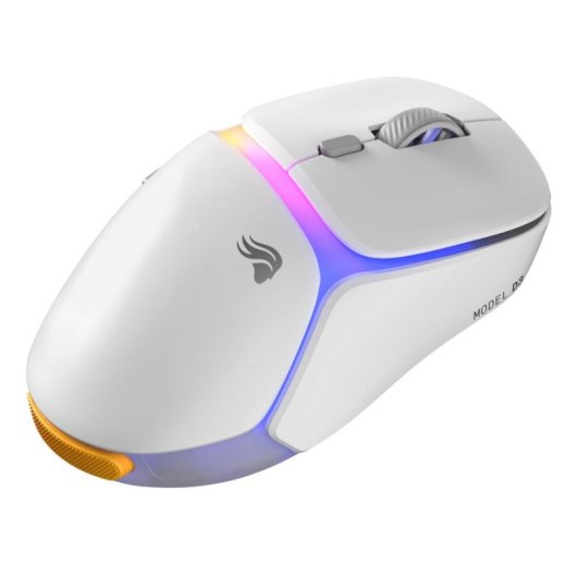 Ratón GLORIOUS Model D3 Wireless Bluetooth RF 30000DPI Weiss RGB 6 Tasten
