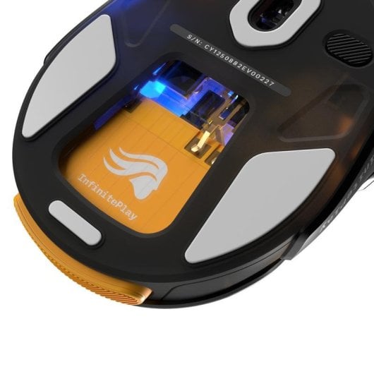 Ratón Glorious Model O3 Wireless Bluetooth RF 30000DPI Schwarz RGB 6 Tasten