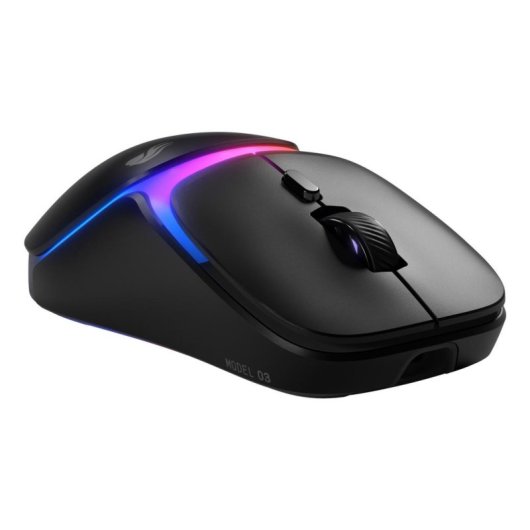 Ratón Glorious Model O3 Wireless Bluetooth RF 30000DPI Schwarz RGB 6 Tasten
