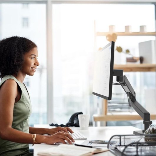 Ergotron 45-708-292 Soporte Monitor 1 Brazo Mesa 34" VESA 75x75 a 100x100 Max 10Kg Negro