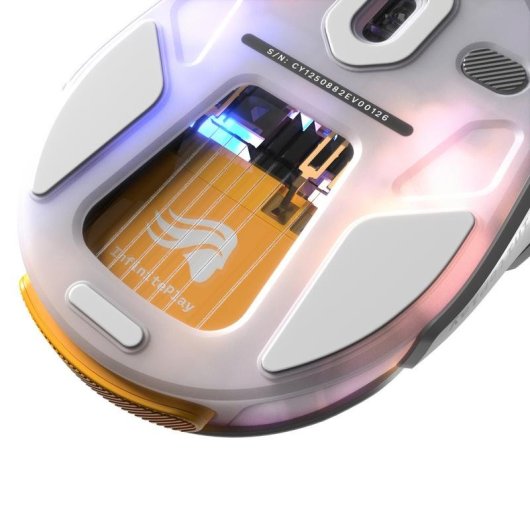 Ratón GLORIOUS Model O3 Wireless Bluetooth RF 30000DPI Weiss RGB 6 Tasten