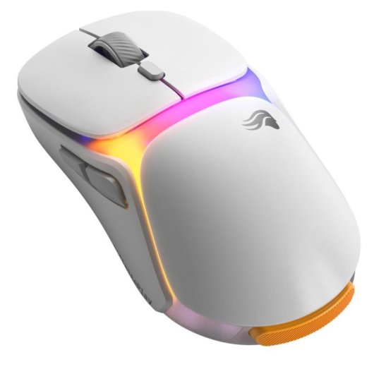 Ratón GLORIOUS Model O3 Wireless Bluetooth RF 30000DPI Weiss RGB 6 Tasten