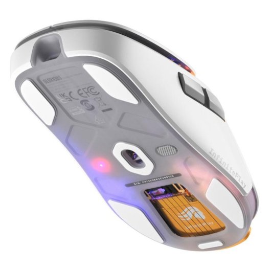 Ratón GLORIOUS Model O3 Wireless Bluetooth RF 30000DPI Weiss RGB 6 Tasten
