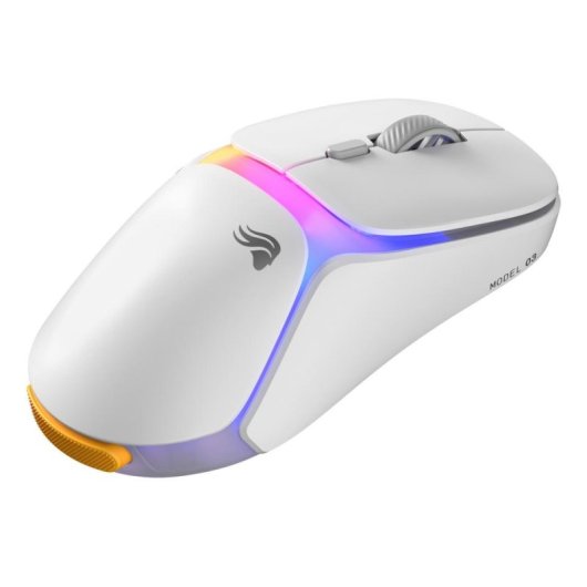 Ratón GLORIOUS Model O3 Wireless Bluetooth RF 30000DPI Weiss RGB 6 Tasten