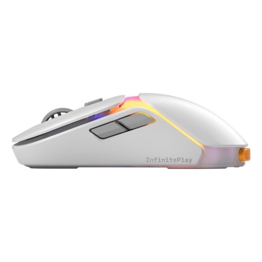 Ratón GLORIOUS Model O3 Wireless Bluetooth RF 30000DPI Weiss RGB 6 Tasten