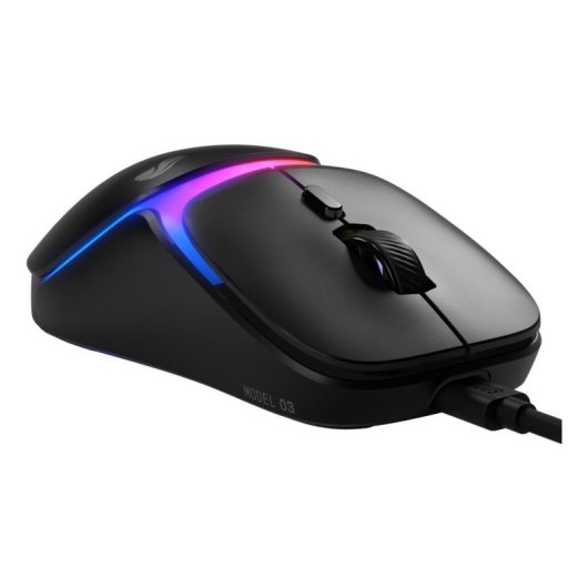 Ratón Glorious Model O3 Wired USB 30000DPI Schwarz RGB 6 Tasten Gaming