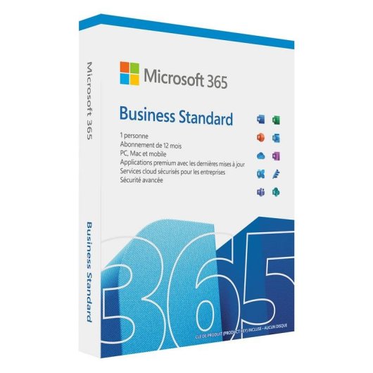 Licencia Microsoft 365 Business Standard 1 licencia 1 año suscripción francés