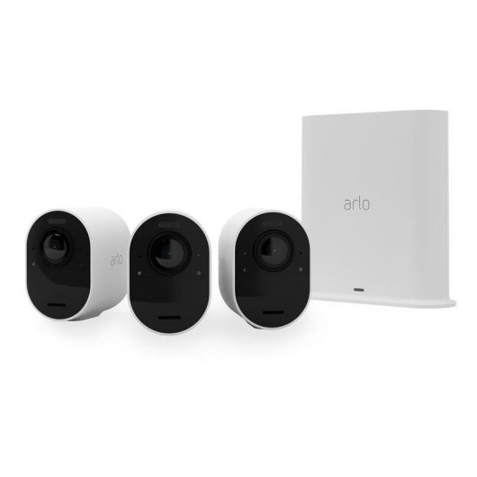 Cámara IP Arlo Ultra 2 4K Interior y Exterior Visión Nocturna Control por Voz Audio Bidireccional Ángulo panorámico