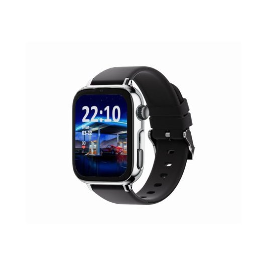 SaveFamily SaveWatch Plus 2 4G GPS 50mm AMOLED Prata Pulseira Preta M IP68 Pulsómetro SOS