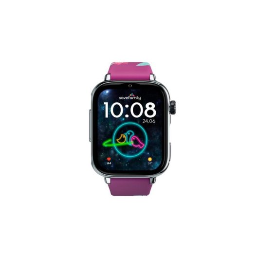SaveFamily SaveWatch Plus 2 4G GPS 1,85" AMOLED Plata Correa Púrpura IP68 Pulsómetro SOS