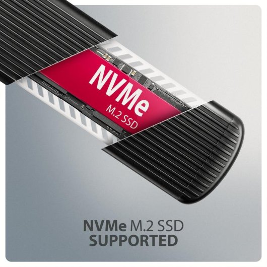 Externe Box Axagon EEM2-SC M.2 Aluminium Grau Schwarz USB-C 10 Gbit/s