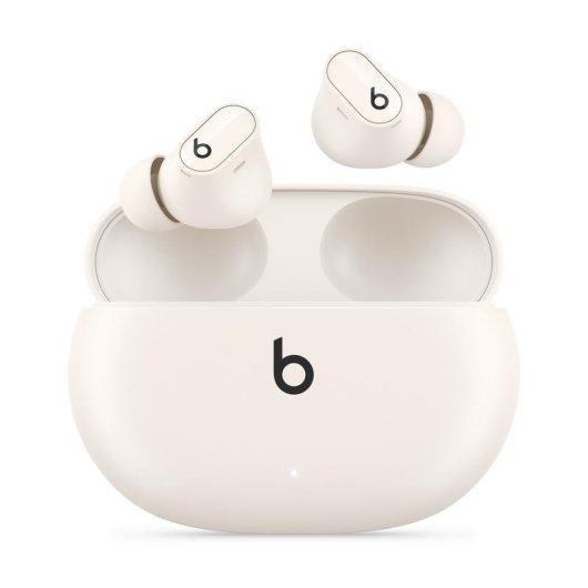Kopfhörer Apple Beats Studio Buds + kabellos Bluetooth mit Aktiver Geräuschunterdrückung, Dolby Atmos, Mikrofon, IPX4, Elfenbein