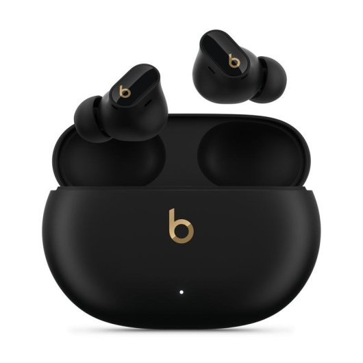 Kopfhörer Apple Beats Studio Buds + kabellos Bluetooth mit Geräuschunterdrückung, Mikrofon, IPX4, schwarz und gold