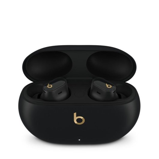 Kopfhörer Apple Beats Studio Buds + kabellos Bluetooth mit Geräuschunterdrückung, Mikrofon, IPX4, schwarz und gold