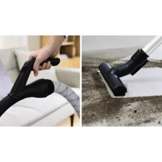 Aspirador com Saco Bosch BGL8SIL1L 800W HEPA Multiciclónico 5L Preto Branco