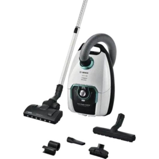 Aspirador com Saco Bosch BGL8HYG0L 890W 5L Filtro EPA Multiciclónico Preto Branco