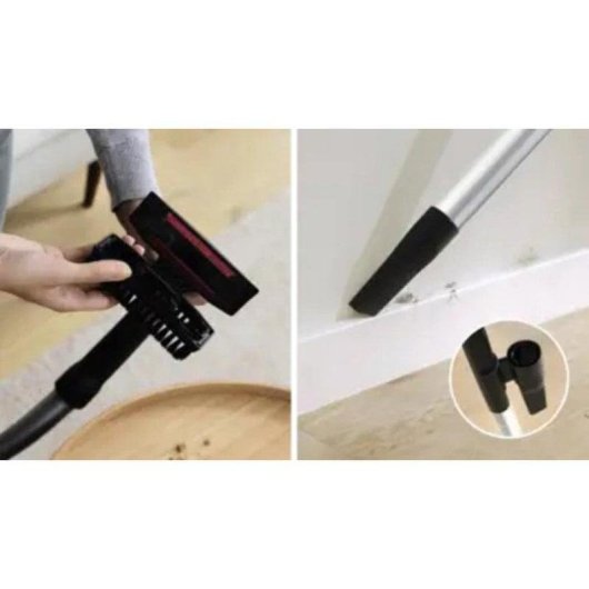 Aspirador com Saco Bosch BGL8HYG0L 890W 5L Filtro EPA Multiciclónico Preto Branco